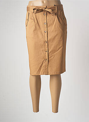 Fustă midi bej JULIE GUERLANDE femeie