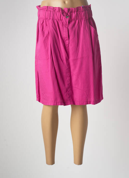 Fustă midi roz JULIE GUERLANDE femeie
