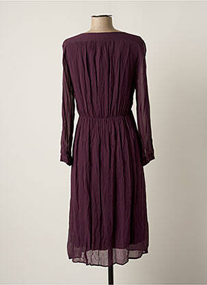 Rochie midi mâneci lungi mâneci lungi violet NOA NOA femeie