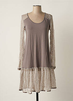 Rochie midi mâneci lungi mâneci lungi gri MYRINE ANTWERP femeie