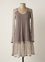 Rochie midi mâneci lungi mâneci lungi gri MYRINE ANTWERP femeie