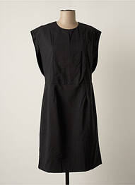 Rochie midi închidere cu fermoar la spate mâneci scurte negru NOA NOA femme