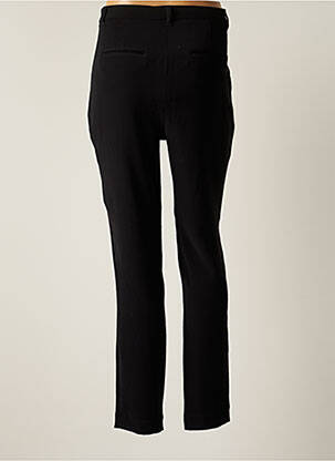 Pantalon slim țesătură poplin mărime normală negru DENIM STUDIO femeie