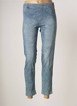 Pantalon slim talie elastică mărime normală albastru CONCEPT K femeie