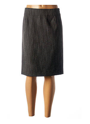 Fustă midi croială dreaptă gri GEVANA femme