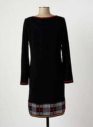 Rochie pulover elasticitate mâneci lungi negru TELMAIL femeie