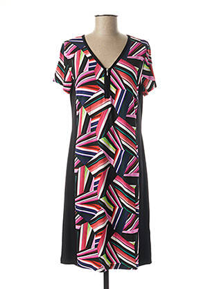 Rochie midi mâneci scurte mâneci scurte negru TELMAIL femeie