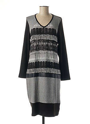 Rochie midi mâneci lungi mâneci lungi negru GRIFFON femeie