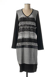 Rochie midi mâneci lungi mâneci lungi negru GRIFFON femme
