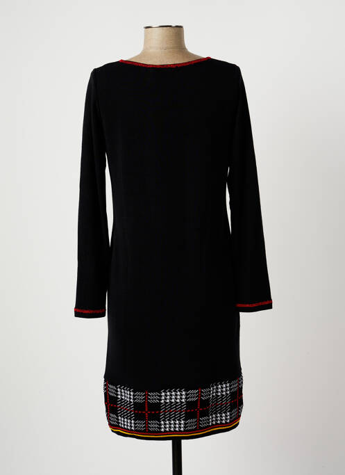 Rochie pulover elasticitate mâneci lungi negru TELMAIL femme