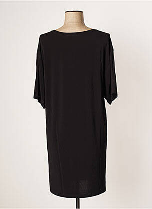 Rochie midi croială fluidă mâneci scurte negru FERAUD femeie
