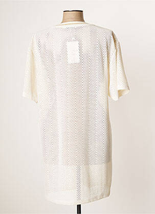 Rochie midi mâneci scurte mâneci scurte bej FERAUD femeie