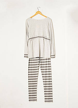 Pijama țesătură jerseu gri COTTON CLUB femeie