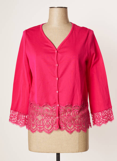 Vestă cu mâneci lungi roz OSCALITO femeie