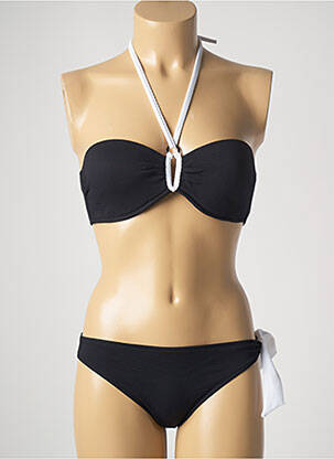 Costum de baie din două piese elasticitate negru TESSY femeie