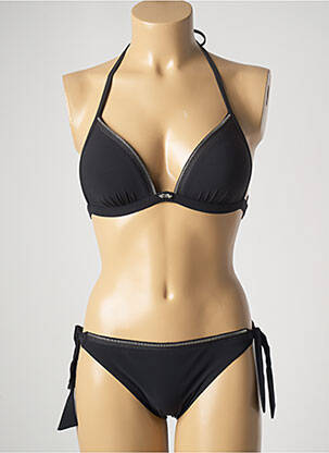 Costum de baie din două piese elasticitate top sutien push-up negru MARYAN MEHLHORN femeie