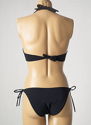 Costum de baie din două piese elasticitate sutien cupe întregi cu decolteu înalt negru PAIN DE SUCRE femeie
