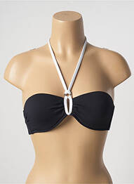 Sutien de costum de baie elasticitate top bentiță negru TESSY femeie