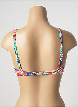 Sutien de costum de baie elasticitate top sutien modelat alb ROIDAL femeie