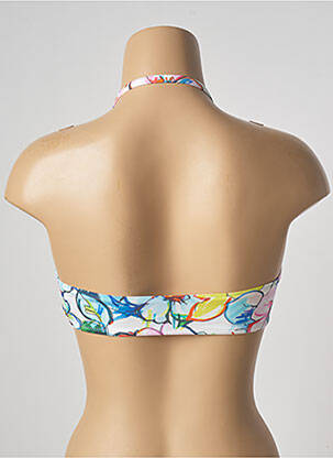 Sutien de costum de baie elasticitate top bentiță alb ROIDAL femeie