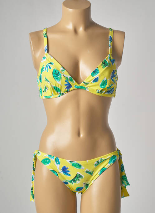 Costum de baie din două piese galben ROIDAL femeie