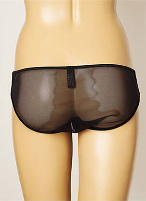 Chilot efect material satinat negru LUXORY femeie