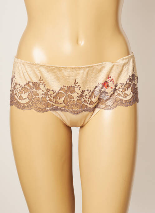 Shorty efect material satinat bej WACOAL femme