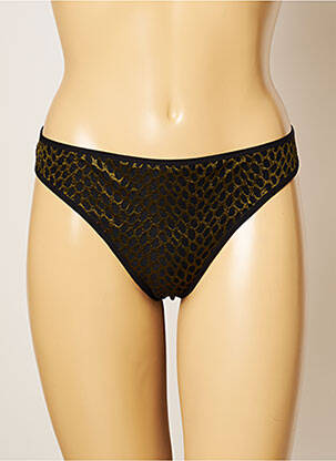 Tanga efect material satinat verde MARIE JO femeie