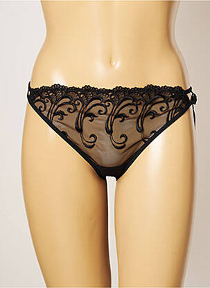 Tanga negru RCRESCENTINI BY COTTON BLUB femeie