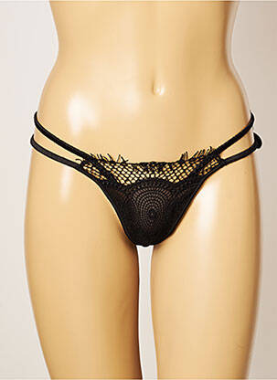 Șnur efect material satinat negru RCRESCENTINI BY COTTON BLUB femme