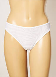 Tanga efect material satinat alb COTTON CLUB femme