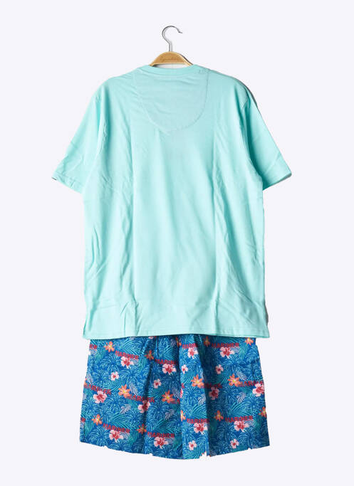 Pijamale scurte guler în v albastru MARINER homme