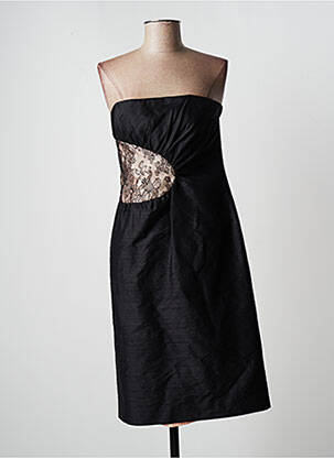 Rochie midi fără mâneci fără mâneci negru PAULE VASSEUR femeie