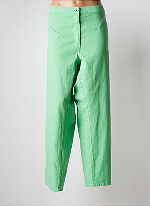 Pantalon drept elasticitate talie înaltă verde RICHY femeie