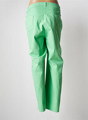 Pantalon drept elasticitate talie înaltă verde RICHY femeie
