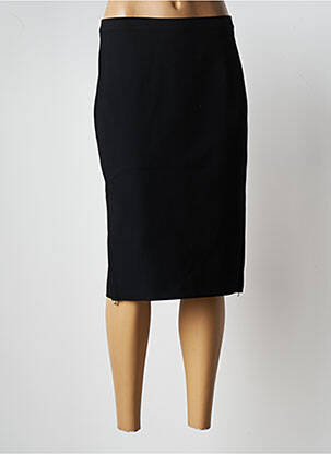 Fustă midi negru TRICOT CHIC femeie