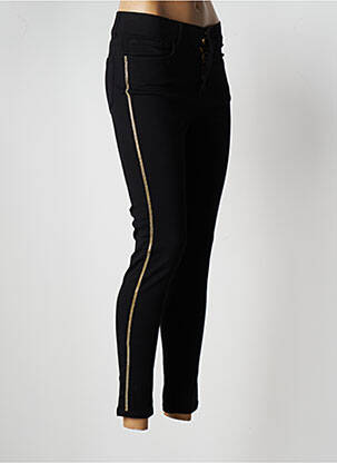 Pantalon 7/8 elasticitate mărime normală negru MISSIMINI femeie