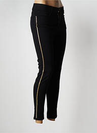 Pantalon 7/8 elasticitate mărime normală negru MISSIMINI femme
