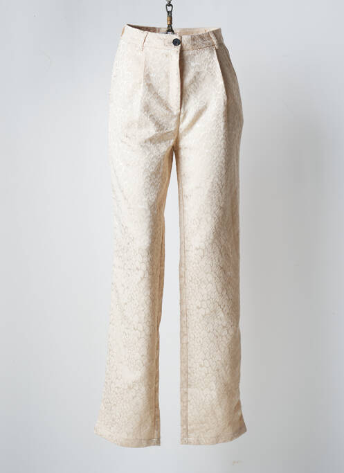 Pantalon drept bej LOAVIES femeie