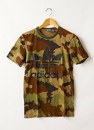 Tricou elasticitate mâneci scurte verde ADIDAS bărbat