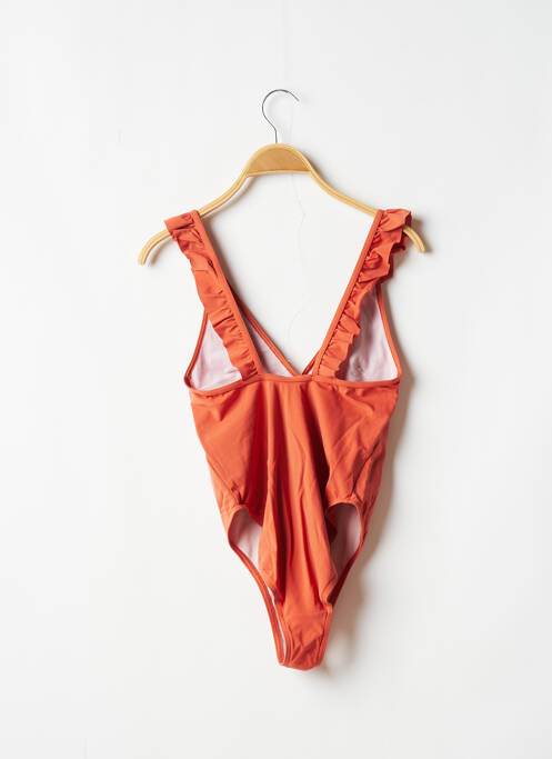 Costum de baie dintr-o singură piesă portocaliu MONOPRIX femeie