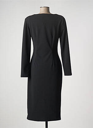Rochie midi țesătură crep mâneci lungi negru RINASCIMENTO femeie