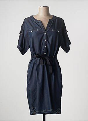 Rochie midi albastru EVA KAYAN femeie