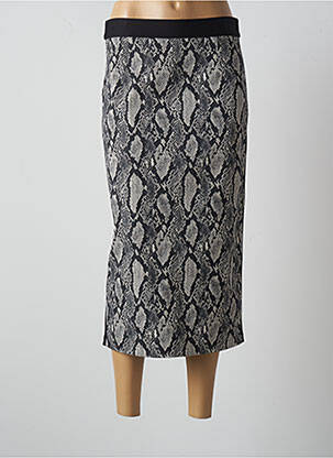 Fustă midi bej ELEONORA AMADEI femeie