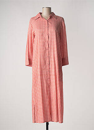 Rochie midi roz TERRE ROUGE femeie