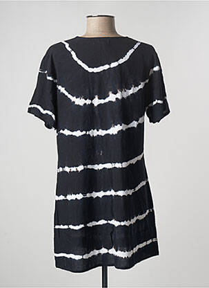 Tunică mâneci scurte croială fluidă negru TERRE ROUGE femeie