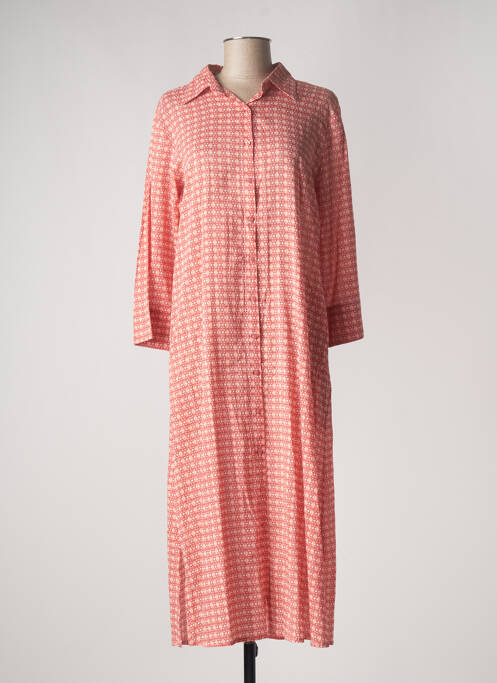 Rochie midi roz TERRE ROUGE femeie