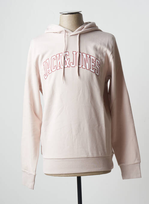 Hanorac cu glugă roz JACK & JONES bărbat