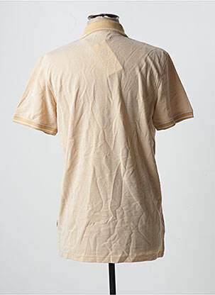 Polo broderie cu motive brodate mâneci scurte bej JACK & JONES bărbat