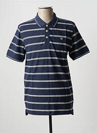 Polo imprimeu dungi mâneci scurte albastru JACK & JONES bărbat